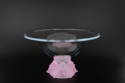Фруктовница Crystalite Bohemia Frost Розовые Розы 35 см Bohemia Crystalite