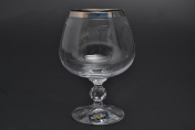 Комплект платина фужеров "Клаудия" для для бренди 250 мл Кристалайт (6 шт.) Bohemia Crystalite