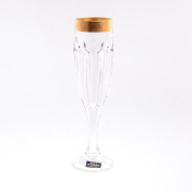 Комплект фужеров для шампанского Crystalite Bohemia Сафари Gold 150 мл Bohemia Gold