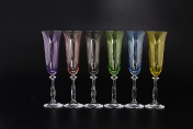 Комплект фужеров для шампанского Crystalex Bohemia 190 мл (6 шт.) Bohemia Crystalite