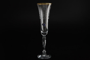 Комплект фужеров для шампанского 180 мл Виктория (6 шт.) Bohemia Crystalite