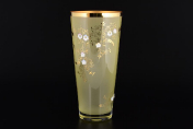 Ваза 29 см Желтая матовая Bohemia Crystalite