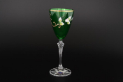 Комплект зеленых бокалов для вина 250 мл (6 шт.) Bohemia Crystalite