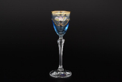 Комплект голубых рюмок для водки 70 мл (6 шт.) Bohemia Crystalite