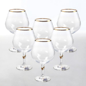 Комплект фужеров для бренди Crystalex Bohemia Lilly 400 мл (6 шт.) Bohemia Crystalite