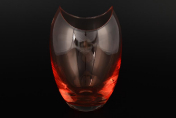 Ваза красная Gondola Кристалекс 18х12 Bohemia Crystalite