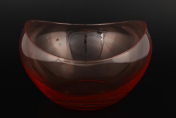 Фруктовница красная Gondola Кристалекс 15 х 23 Bohemia Crystalite