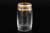 Комплект стаканов для воды 250 мл Идеал Золотой листок Кристалекс (6 шт.) Bohemia Crystalite