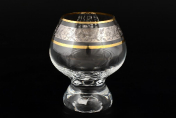 Комплект фужеров для бренди 250 мл Джина платина (6 шт.) Bohemia Crystalite