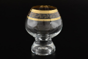 Комплект фужеров для бренди 250 мл Джина Золотой узор (6 шт.) Bohemia Crystalite