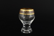 Комплект фужеров для вина 190 мл Джина Золотой узор (6 шт.) Bohemia Crystalite