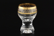 Комплект рюмок для водки 60 мл Джина Золотой узор (6 шт.) Bohemia Crystalite