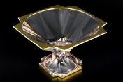 Фруктовница 33 см н/н METROPOLITAN B-G фон Bohemia Crystalite