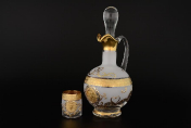 Комплект для ликера Версаче Богемия (6 шт.) B-G фон Bohemia Crystalite