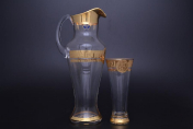 Комплект для воды иксовка 7 пр "Костка Глава" B-G фон Bohemia Crystalite