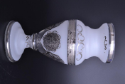 Ваза н/н 30 см "Версаче Глава" B-G фон платина Bohemia Crystalite