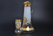 Комплект для воды итал 7 пр "Версачи Глава" Б-Г фон Bohemia Crystalite