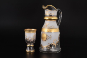 Комплект для воды королевский 7 пр. "Версачи Глава" B-G фон Bohemia Crystalite