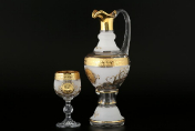 Комплект для ликера 4 пр. "Версачи Глава" B-G фон Bohemia Crystalite