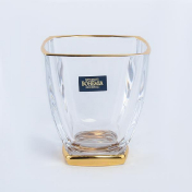 Комплект стаканов для виски Bohemia Gold Arezzo 320 мл Bohemia Crystalite