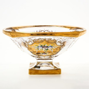 Фруктовница Bohemia Gold Magma 34 см Bohemia Crystalite