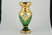 Ваза 30 см "Лепка зеленая" B-L Bohemia Crystal