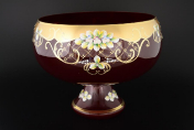 Фруктовница н/н 30 см "Лепка Гранат" B-L Bohemia Crystal