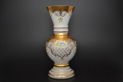 Ваза 35 см Лепка белая B-P Bohemia Crystal
