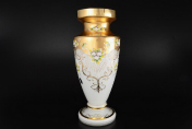 Ваза 40 см Лепка белый B-P Bohemia Crystal