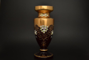 Ваза 40 см Лепка гранат B-P Bohemia Crystal