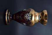 Ваза 43 см Лепка гранат B-P Bohemia Crystal
