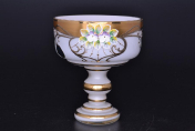 Конфетница 15 см Лепка белая B-P Bohemia Crystal