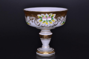 Конфетница 17 см Лепка белая B-P Bohemia Crystal