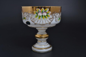 Конфетница 17 см Лепка белая B-P Bohemia Crystal