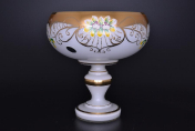 Фруктовница 28 см Лепка белая B-P Bohemia Crystal