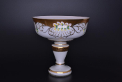 Фруктовница 28 см Лепка белая B-P Bohemia Crystal