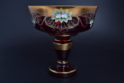 Фруктовница 28 см Лепка гранат B-P Bohemia Crystal