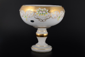 Фруктовница 30 см Лепка белая B-P Bohemia Crystal