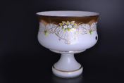 Фруктовница 31 см Лепка белая B-P Bohemia Crystal