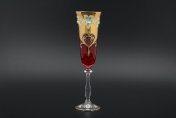 Комплект фужеров для шампанского 190 мл Анжела Bohemia Crystal