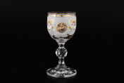 Комплект рюмок для водки Лепка белая D-V (6 шт.) Bohemia Crystal