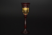 Комплект рюмок для водки Лазурь красная E-S (6 шт.) Bohemia Crystal