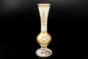 Ваза для цветов Bohemia Лепка белая 16 см Bohemia Crystal