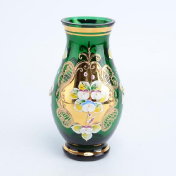Ваза Bohemia лепка зеленая E-S 16 см Bohemia Crystal