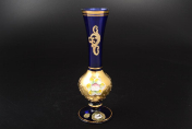 Ваза для цветов Bohemia Лепка синяя 16 см Bohemia Crystal