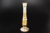 Ваза для цветов Bohemia Лепка белая 18 см Bohemia Crystal