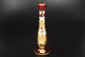 Ваза для цветов Bohemia Лепка гранат 18 см Bohemia Crystal