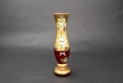Ваза для цветов Bohemia Лепка гранат 20 см Bohemia Crystal