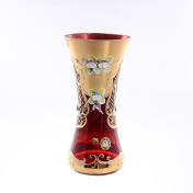 Ваза для цветов Bohemia Лепка гранат 22 см Bohemia Crystal