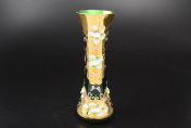 Ваза 22 см "Лепка зеленая" E-V Bohemia Crystal
